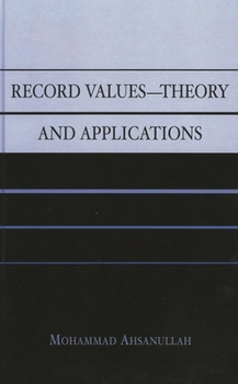 Hardcover Record Values Theory and Applications Book