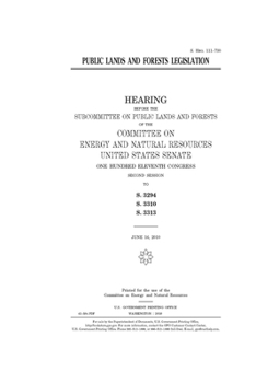 Paperback Public lands and forests legislation Book