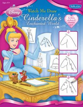 Paperback Cinderella's Enchanted World [With Stickers and Drawing Pad] Book