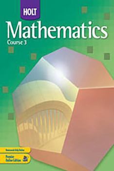 Paperback Solutions Key Holt Math CS 3 2007 Book
