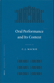 Hardcover Oral Performance and Its Context Book