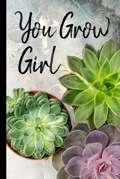 You Grow Girl: Vision Board Journal 2020 Monthly Goal Planner Tracker Notebook