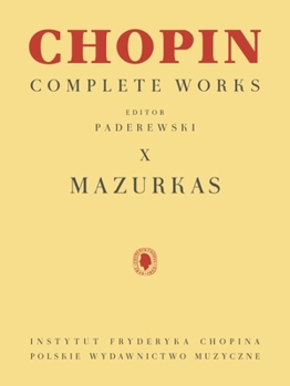 Paperback Mazurkas: Chopin Complete Works Vol. X Book