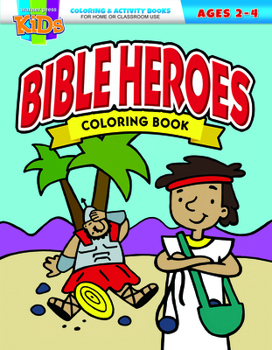 Paperback Bible Heroes Coloring Book [Large Print] Book