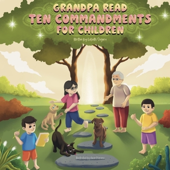 Paperback Grandpa Read Ten Commandments For Children: Ten Commandments Book
