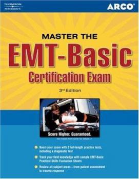 Paperback Arco Master the EMT-Basic Certification Exam Book