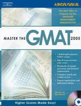 Paperback Master the GMAT CAT, 2005/E, W/CD Book