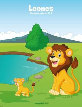 Paperback Leones libro para colorear 1 & 2 [Spanish] Book