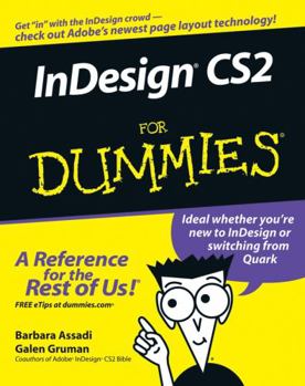 Paperback Indesign Cs2 for Dummies Book