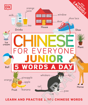 Paperback Chinese for Everyone Junior 5 Words a Day Book