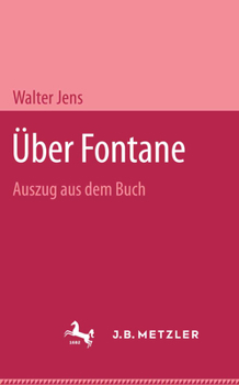 Hardcover Über Fontane: Auszug Aus Dem Buch [German] Book