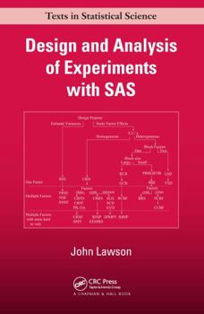 Hardcover Design and Analysis of Experiments with SAS Book
