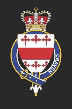 Paperback Craven: Craven Coat of Arms and Family Crest Notebook Journal (6 x 9 - 100 pages) Book