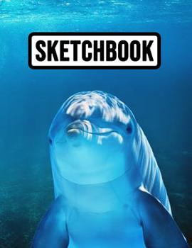 Paperback Sketchbook: Cute Extra Large for Business, School And Daily Use, Dolphin Lover Gifts Book