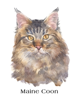 Paperback Maine Coon: Large Lined Journal 8.5 x 11 Book