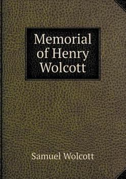 Paperback Memorial of Henry Wolcott Book