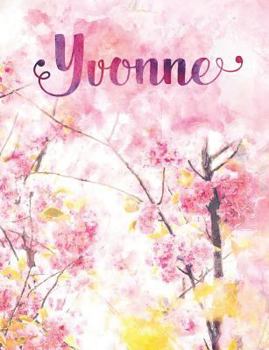 Yvonne: Personalized Journal - A Pink Cherry Blossom Diary
