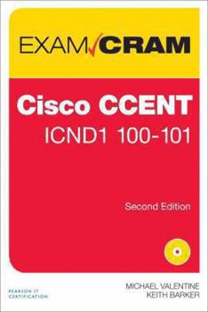 Paperback Ccent Icnd1 100-101 Exam Cram [With CDROM] Book