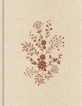 Hardcover KJV Notetaking Bible, Expanded Reference Edition, Cream/Floral Cloth Over Board Book