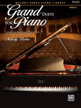 Paperback Grand Duets for Piano, Bk 4: 6 Early Intermediate Pieces for One Piano, Four Hands Book