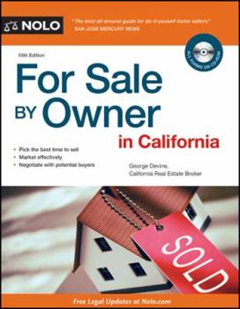 Paperback For Sale by Owner in California [With CDROM] Book