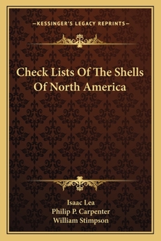 Paperback Check Lists Of The Shells Of North America Book