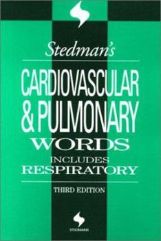 Paperback Stedman's Cardiovascular & Pulmonary Words: With Respiratory Words Book