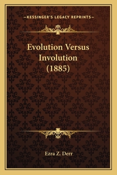 Paperback Evolution Versus Involution (1885) Book