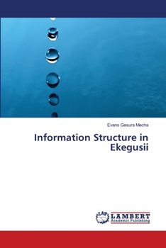 Paperback Information Structure in Ekegusii Book
