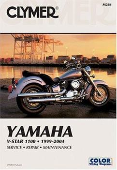 Paperback Yamaha V-Star 1100 1999-2004 Service, Repair Maintenance (Clymer Manual) Book