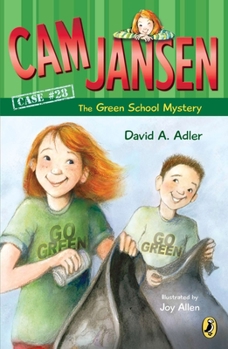 Paperback CAM Jansen: The Green School Mystery #28 Book