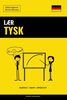 Paperback Lær Tysk - Hurtigt / Nemt / Effektivt : 2000 Nøgleord [Danish] Book
