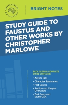 Paperback Study Guide to Faustus and Other Works by Christopher Marlowe Book