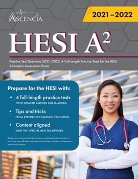 Paperback HESI A2 Practice Test Questions 2021-2022: 4 Full-Length Practice Tests for the HESI Admission Assessment Exam Book