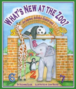 Hardcover What's New at the Zoo? an Animal Adding Adventure Book