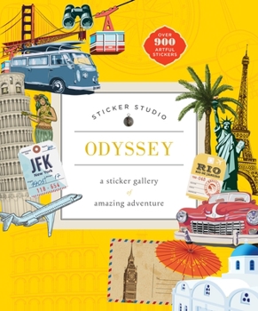 Hardcover Sticker Studio: Odyssey: A Sticker Gallery of Amazing Adventure Book