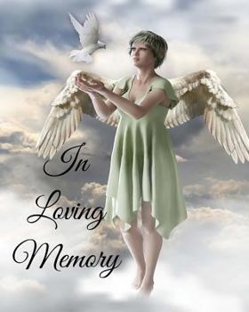 In Loving Memory : 8 X 10 - 2 Column White Paper - Funeral Guest Book, Memorial Service, Sign in Book