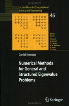 Paperback Numerical Methods for General and Structured Eigenvalue Problems Book