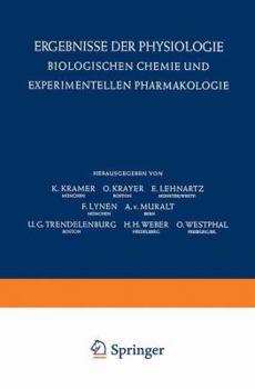 Paperback Ergebnisse Der Physiologie Biologischen Chemie Und Experimentellen Pharmakologie / Reviews of Physiology Biochemistry and Experimental Pharmacology Book