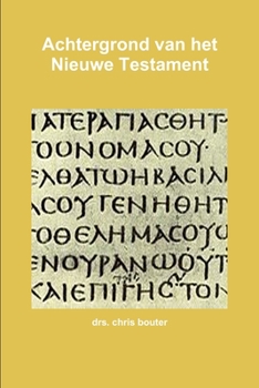 Paperback Achtergrond van het Nieuwe Testament [Dutch] Book