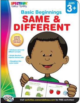 Paperback Same & Different, Grades Preschool - K (Basic Beginnings) Book