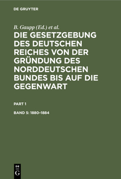 Hardcover 1880-1884 [German] Book