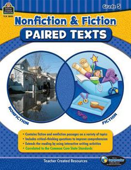Paperback Nonfiction and Fiction Paired Texts Grade 5 Book