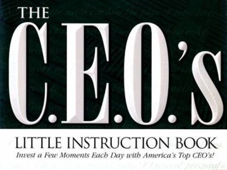 Paperback The C.E.O.'s Little Instruction Book