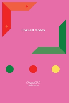 Paperback Cornell Notes Pink Cover 124 pages6x9-Inches Book