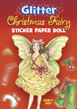 Paperback Glitter Christmas Fairy Sticker Paper Doll Book