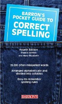 Paperback Barron's Pocket Guide to Correct Spelling Book