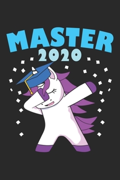Paperback Master 2020 Dabbing Unicorn: Graph Paper Journal 6x9 inches with 120 Lined Pages - Notebook Student Book