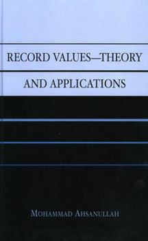 Hardcover Record Values Theory and Applications Book