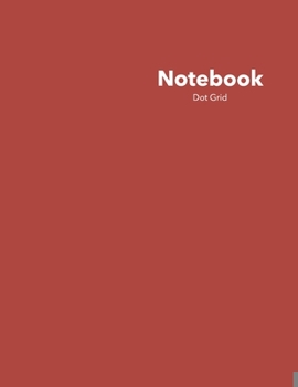 Paperback Dot Grid Notebook: Stylish Kalahari Sunset Notebook, 120 Dotted Pages 8.5 x 11 inches Large Journal - Softcover Color Trends Collection Book